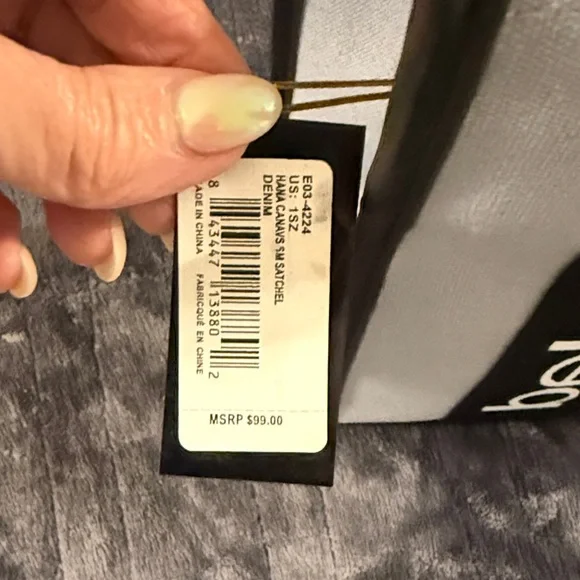 Bebe Black and Gray Tote Bag - Picture 3 of 4